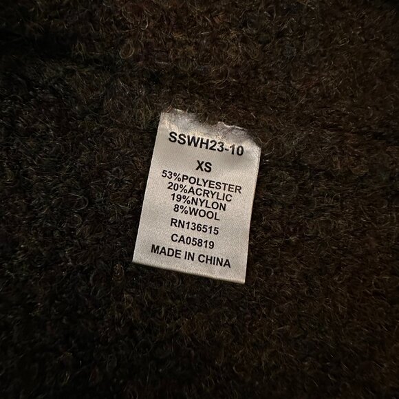 Stitches & Stripes Plush Oversized Open Cardigan Sweater, NWT Size XS - Picture 5 of 6